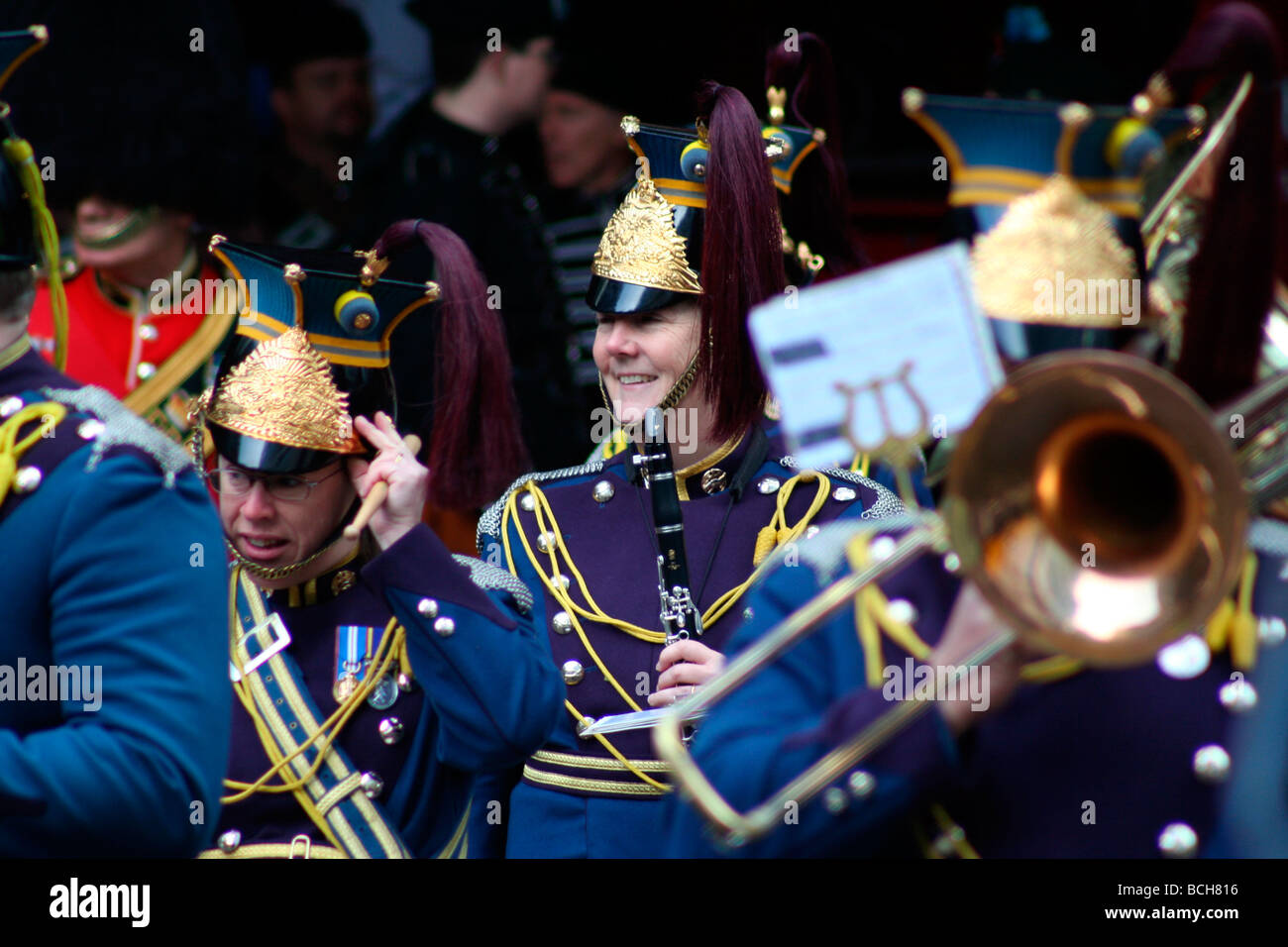 Marching Band, signore sindaco di mostrare, Londra Foto Stock