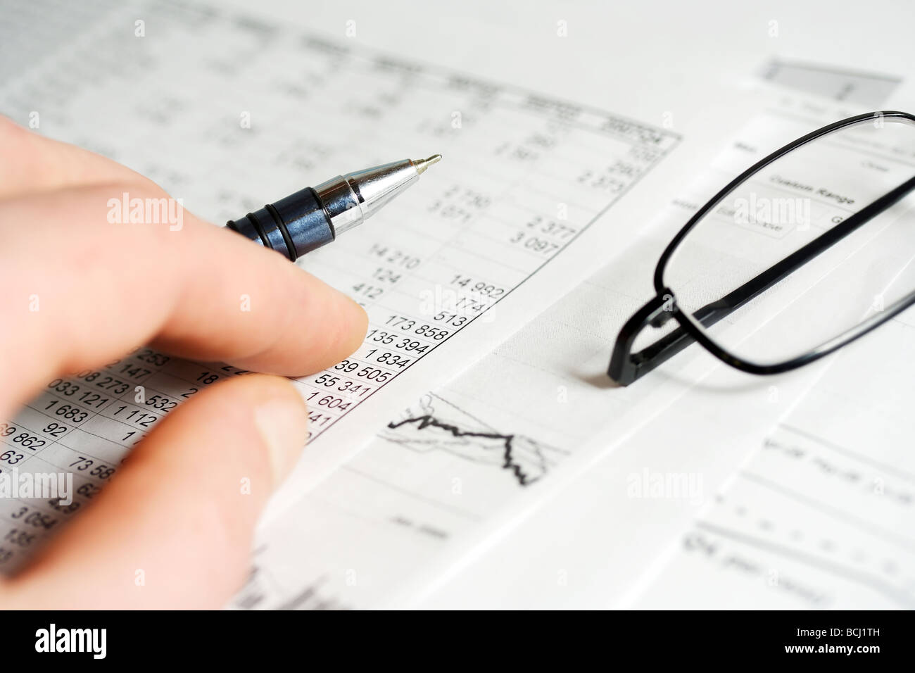 Analisi di indice di prezzo dei rapporti. Foto Stock