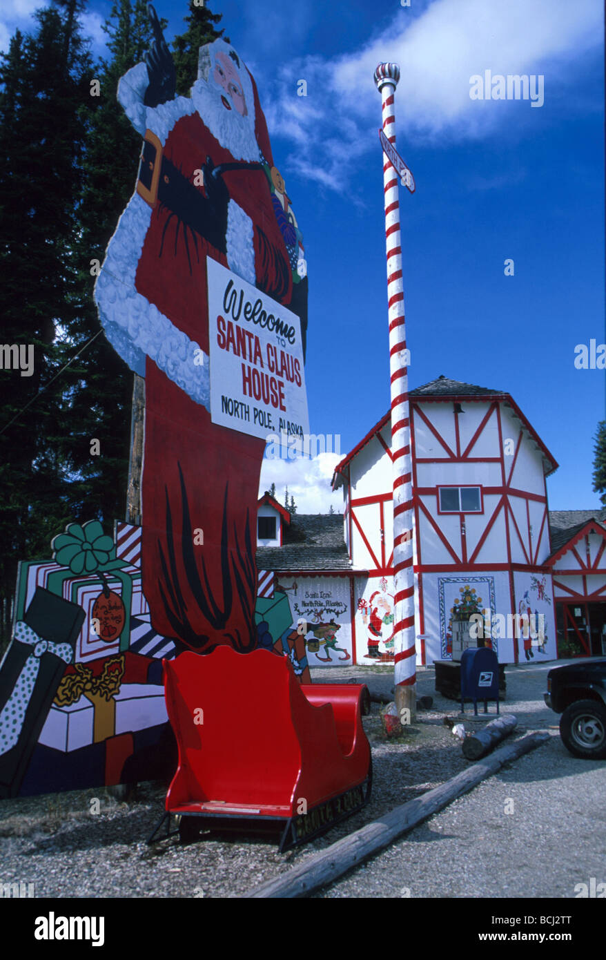 Casa Babbo Natale Polo Nord.Babbo Natale Casa Al Polo Nord Alaska Interna Foto Stock Alamy
