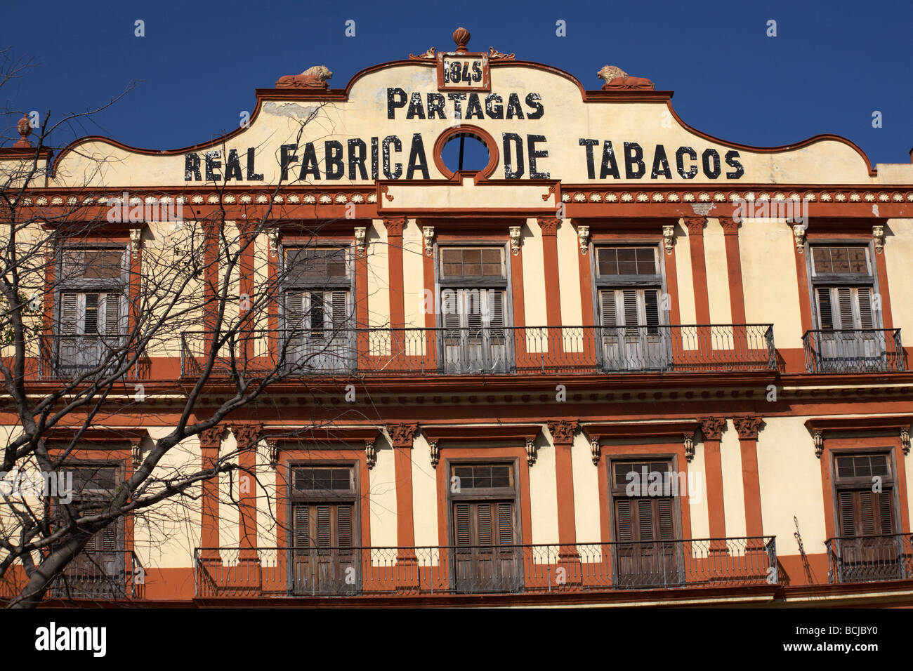 Partagas Fabbrica di Tabacco Partagas real fabrica de tabacos, a l'Avana, Cuba, West Indies, dei Caraibi e America centrale Foto Stock