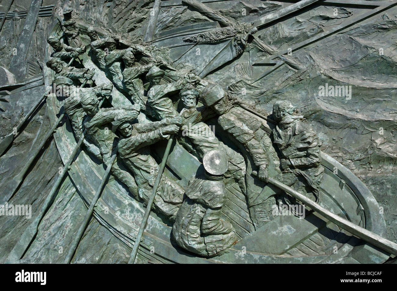 Sir William Hillary scialuppa di salvataggio monumento Douglas Isle Of Man Foto Stock