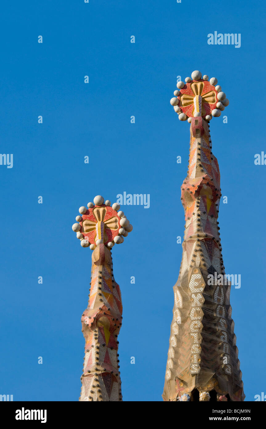 Spagna, Barcellona, Temple Expiatori de la Sagrada Familia Foto Stock