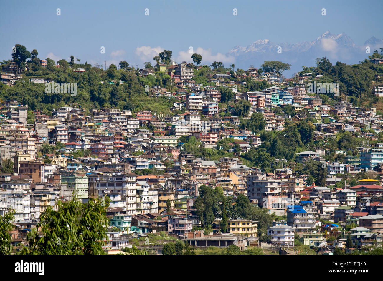 India Bengala Occidentale, Kalimpong, centro città Foto Stock