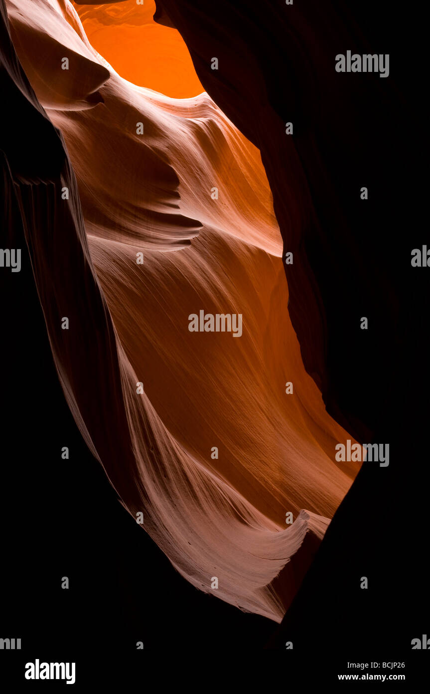 Stati Uniti d'America, Arizona, Pagina, Antelope Canyon (superiore) uno slot canyon Foto Stock