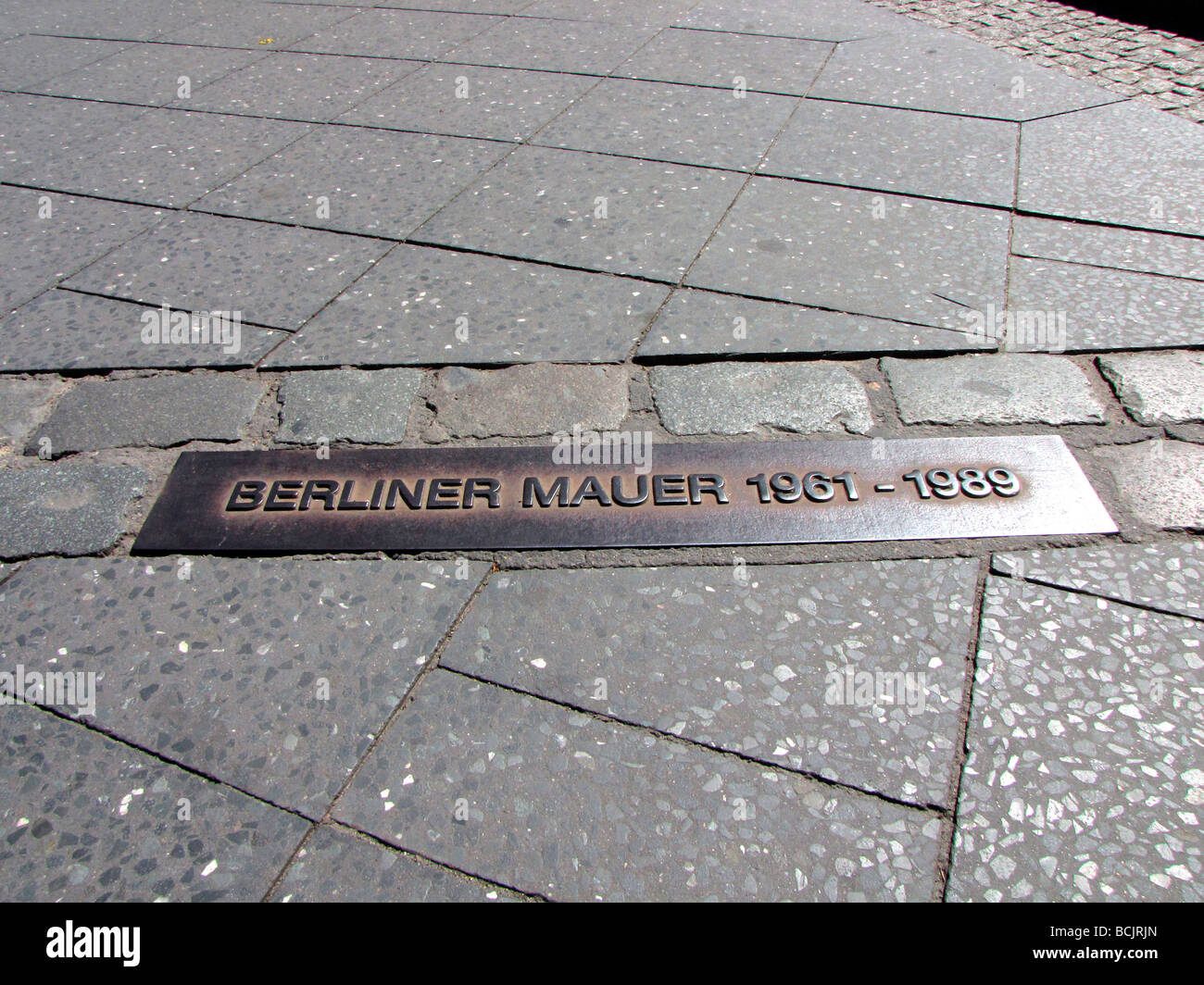 Germania Berlino Berlino Mauer placca parete Potsdamer Platz 09 Maggio Foto Stock