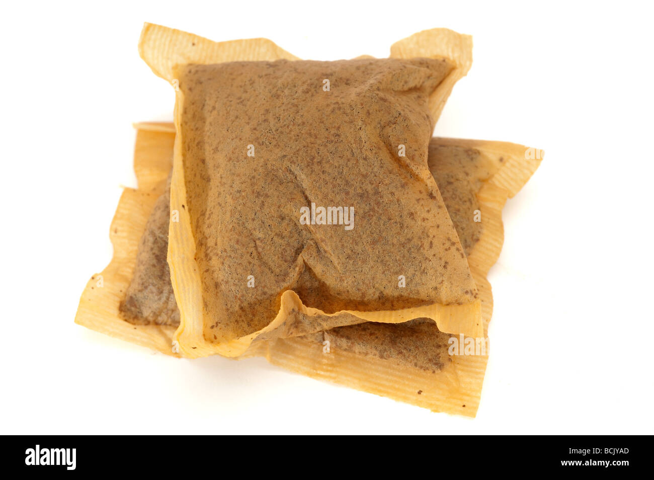 Due impiegati teabags Foto Stock