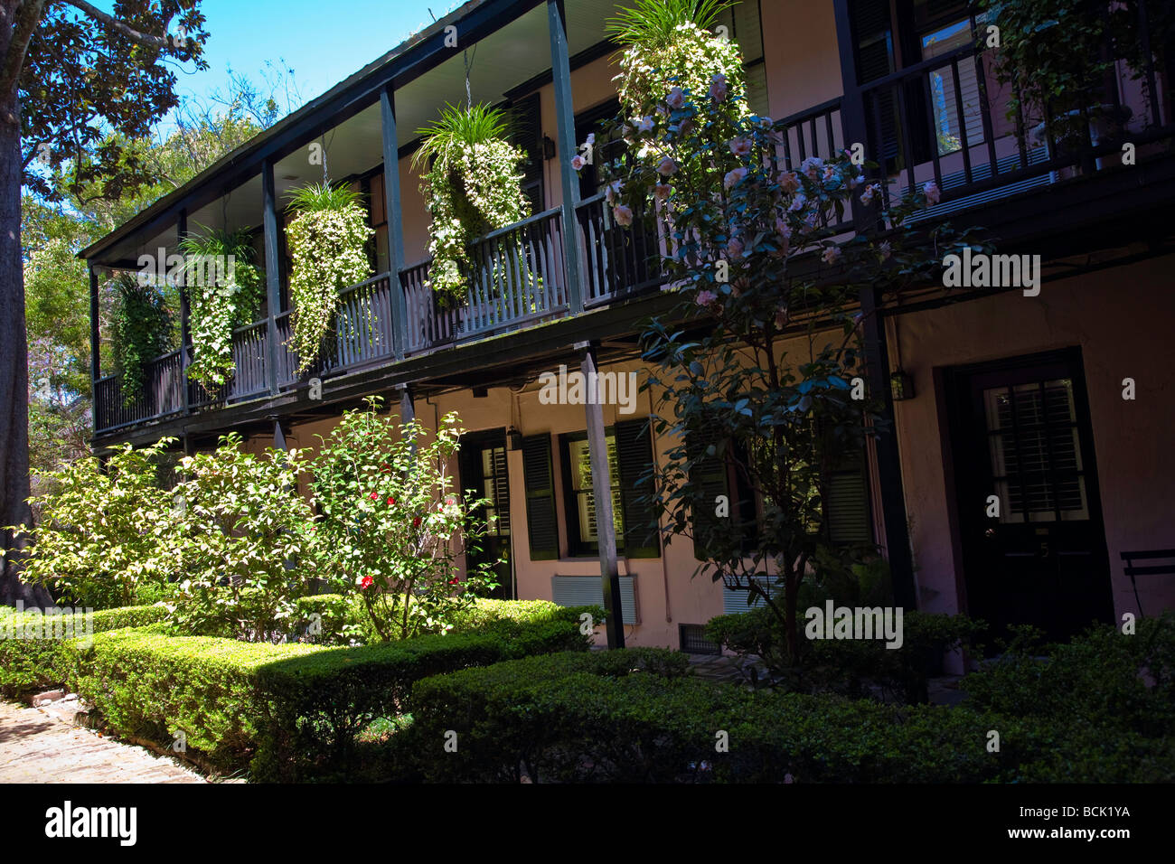 In stile vittoriano hotel motel a Charleston, Carolina del Sud,STATI UNITI D'AMERICA,l'America del Nord Foto Stock