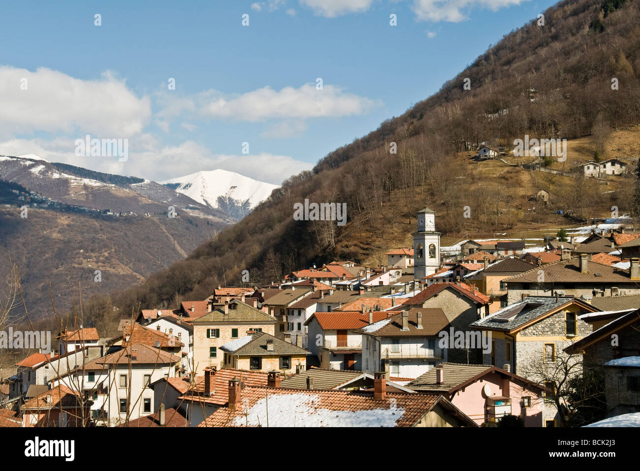 Schignano Val d'Intelvi Como italia Foto Stock