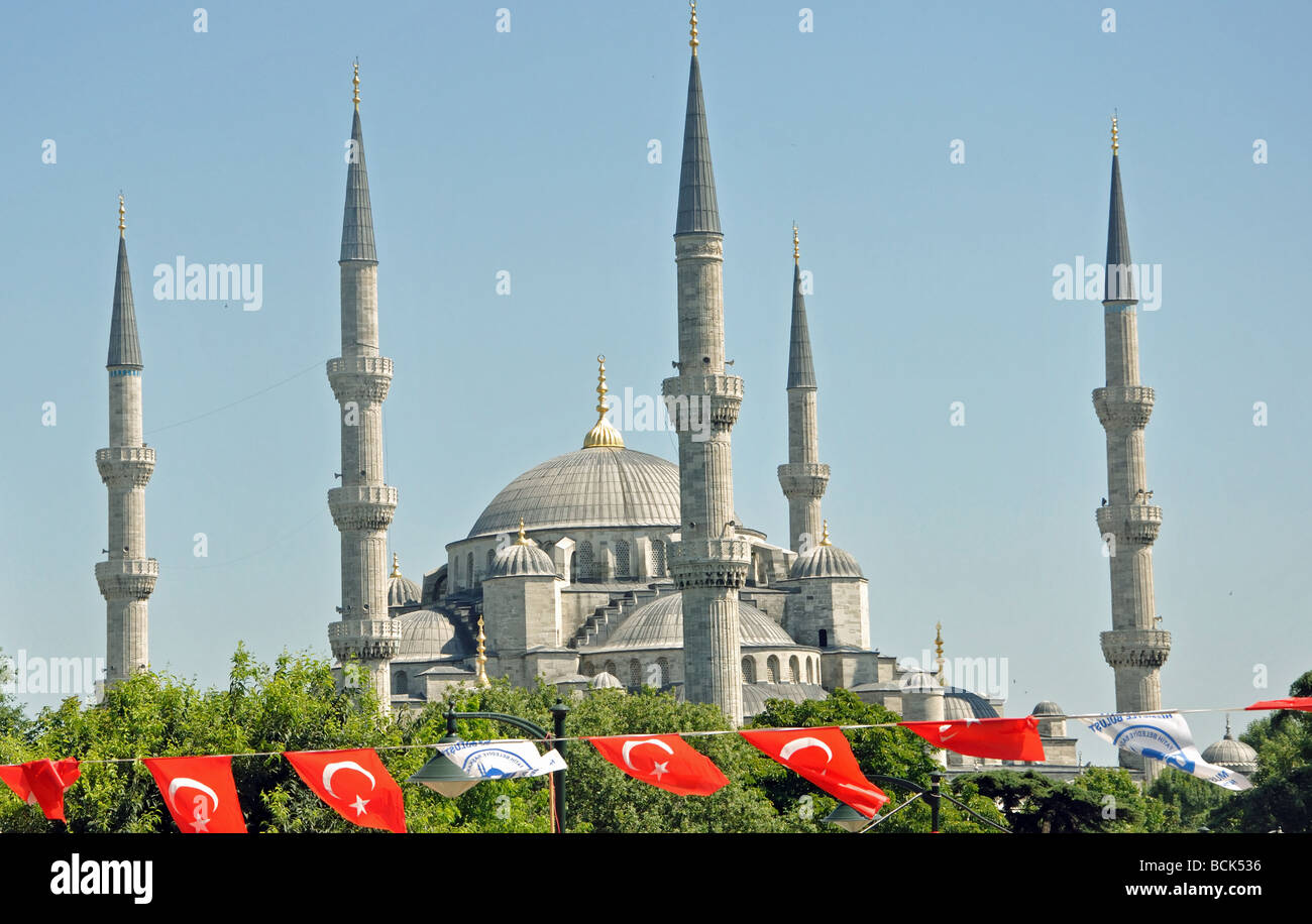 La Moschea Blu nella città vecchia di Istanbul, Turchia Foto Stock