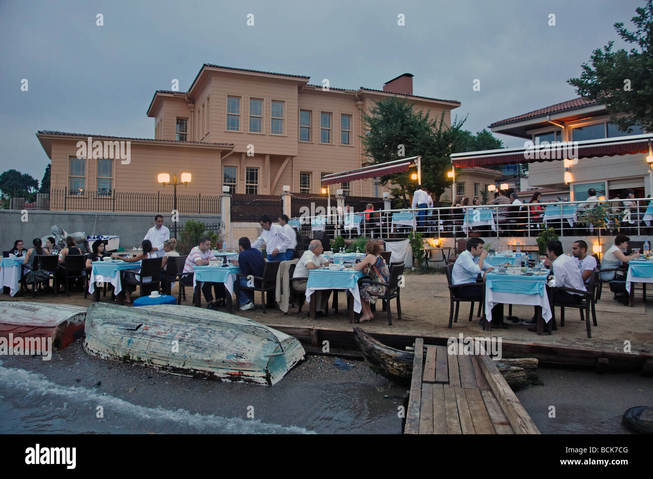 La Villa ristorante sul Bosforo, Istanbul, Turchia Foto Stock