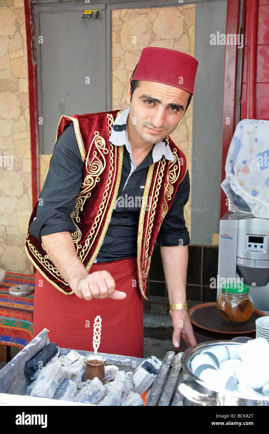 Il caffè turco ad Istanbul in Turchia Foto Stock