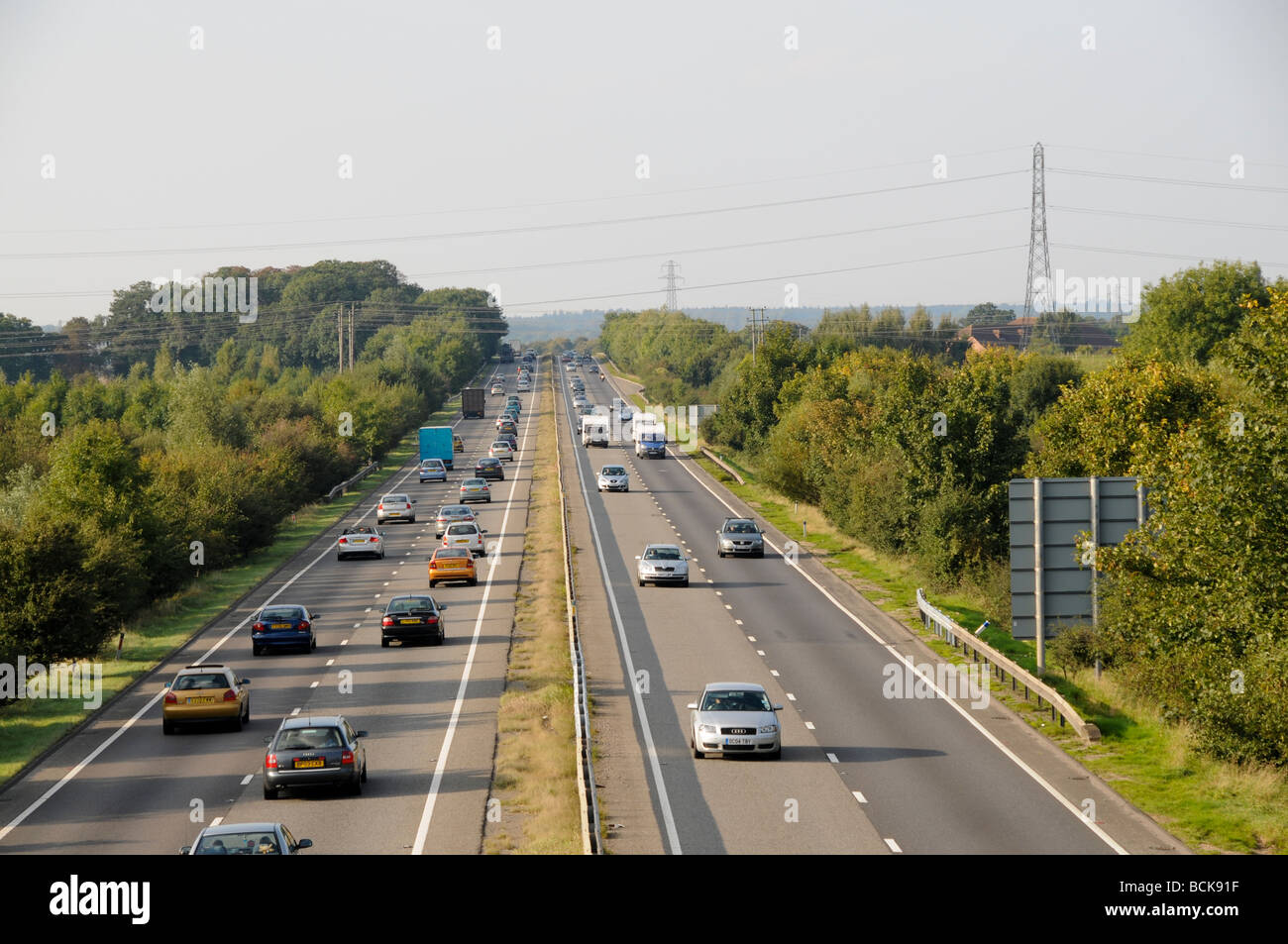 A34 autostrada milton park Oxfordshire Foto Stock