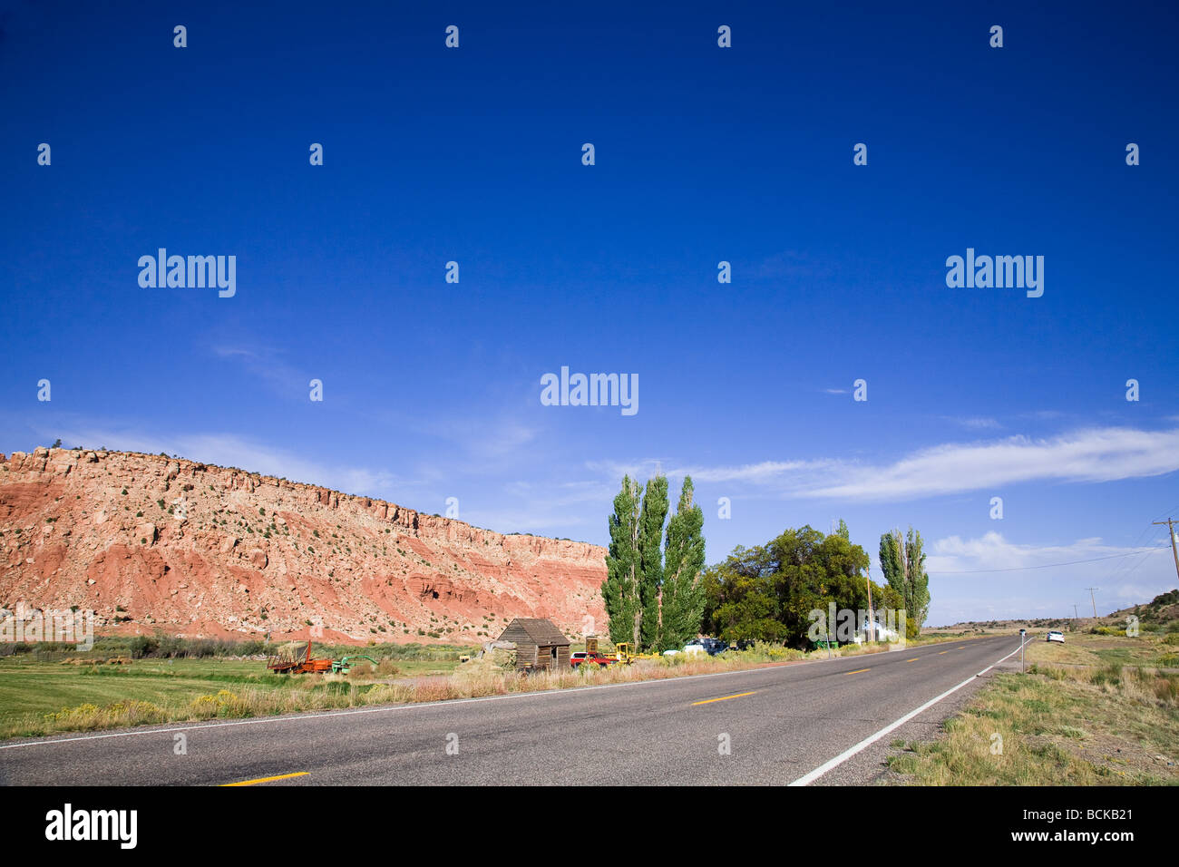 Autostrada 24 verso Torrey USA Utah Foto Stock