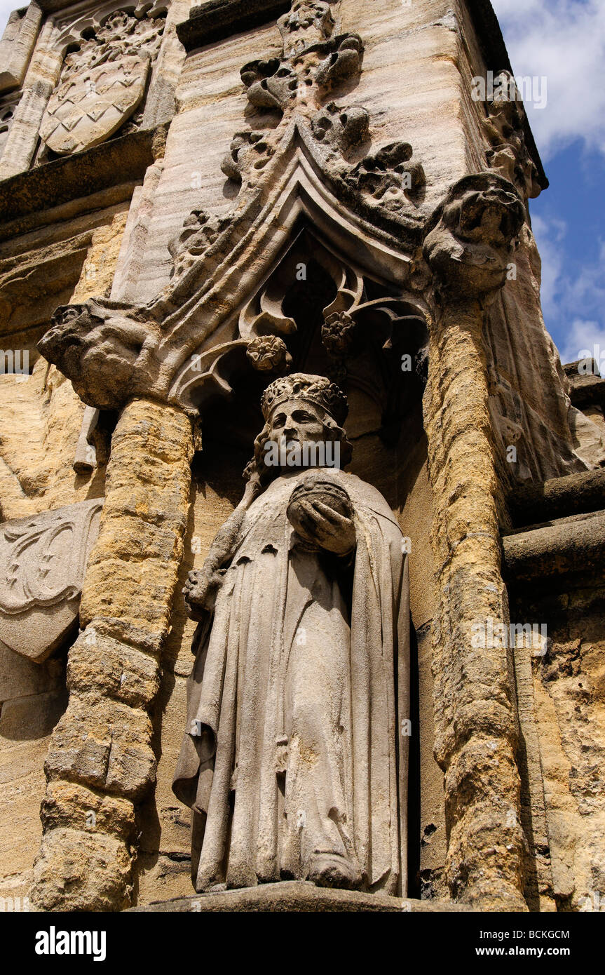 Statua, Magdalen College di Oxford Foto Stock