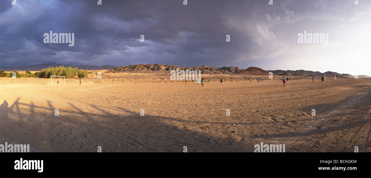 Peperoncino, El Norte Grande gioco di calcio, Vista panoramica Foto Stock