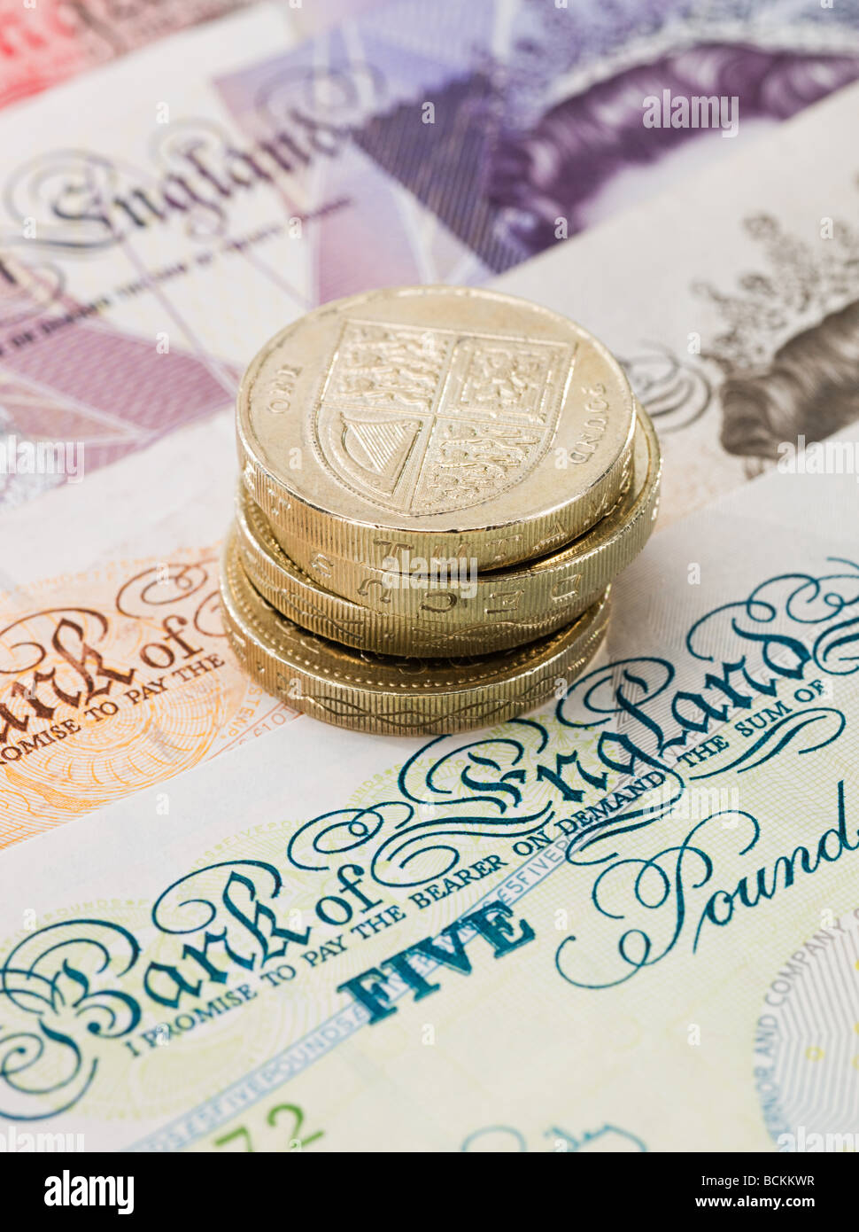 Valuta britannica Foto Stock