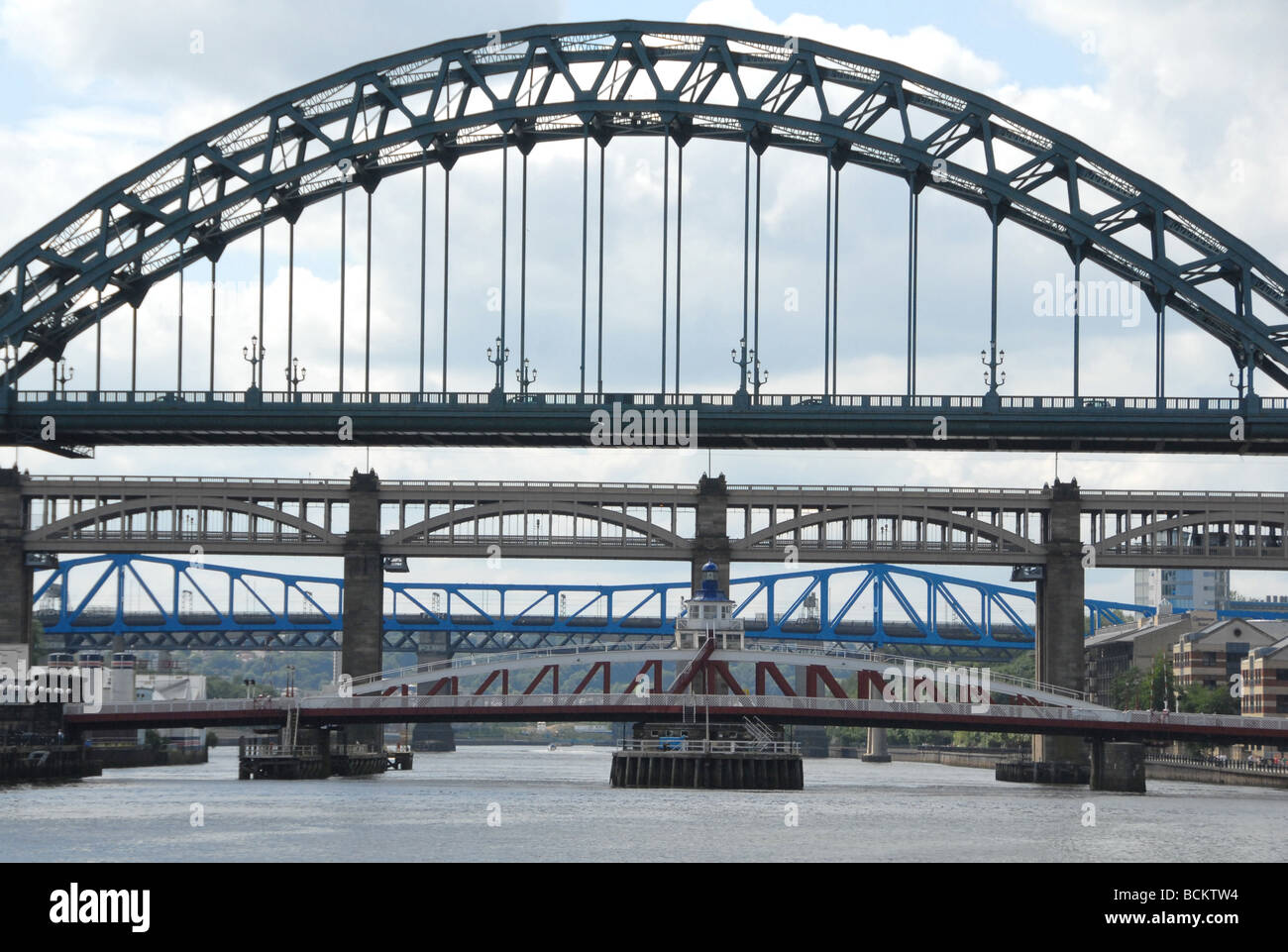 Tyne Bridge Newcastle upon Tyne Inghilterra Foto Stock