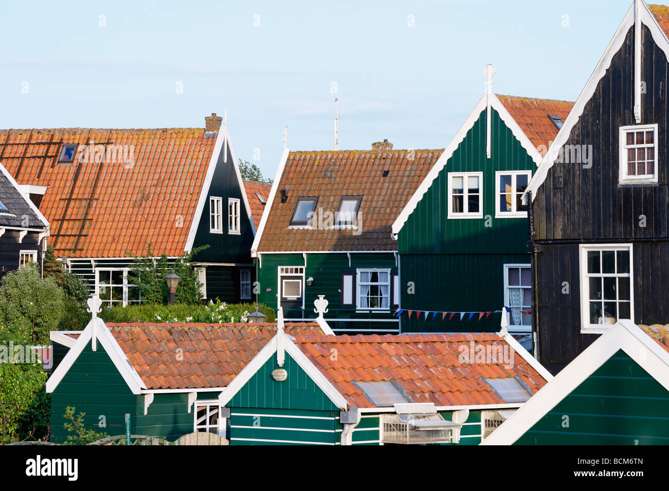 Case di Marken, Waterland, North Holland, Paesi Bassi. Foto Stock