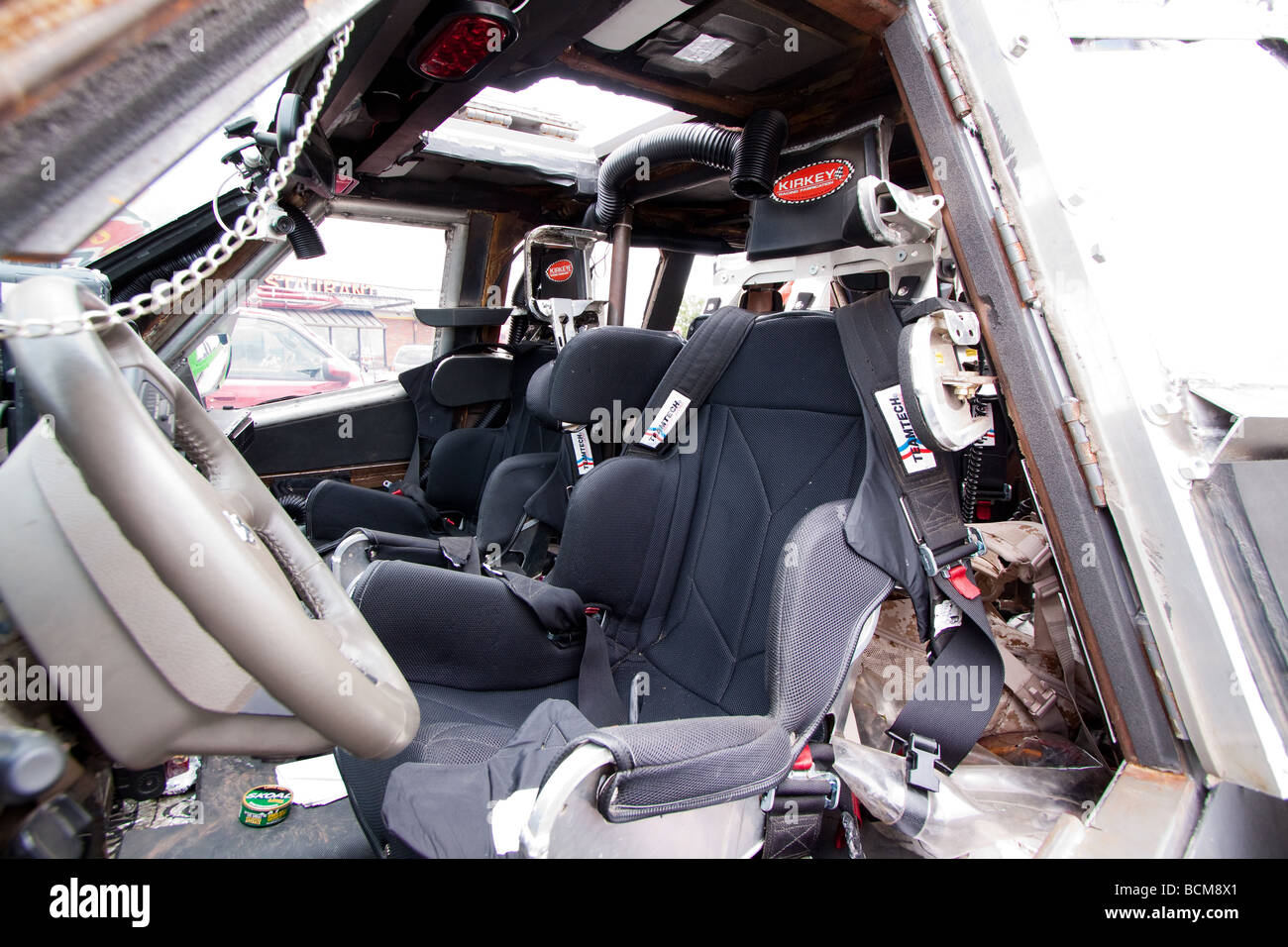 L'interno di Sean Casey s Tornado intercettano il veicolo 2 durante il progetto Vortex 2. Foto Stock
