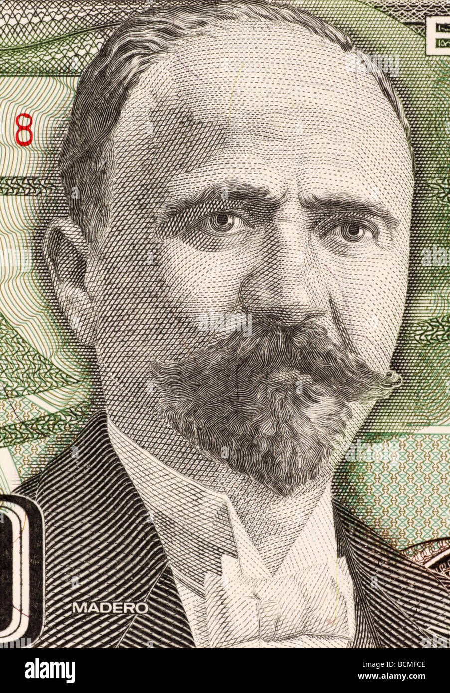 Francisco Madero su 500 Pesos 1984 banconota dal Messico Foto Stock