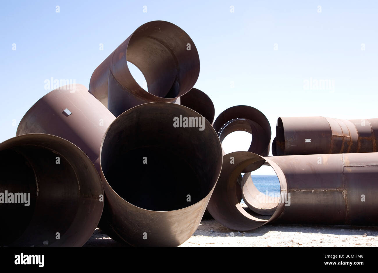 Tubi industriali Foto Stock