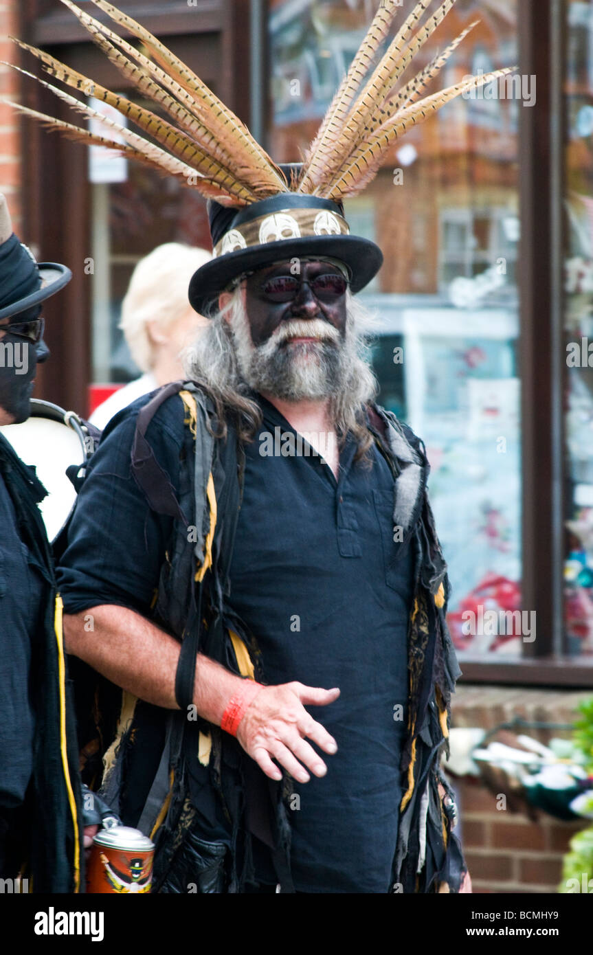 Un ballerino di Morris a Beverley Folk Festival 2009 Foto Stock