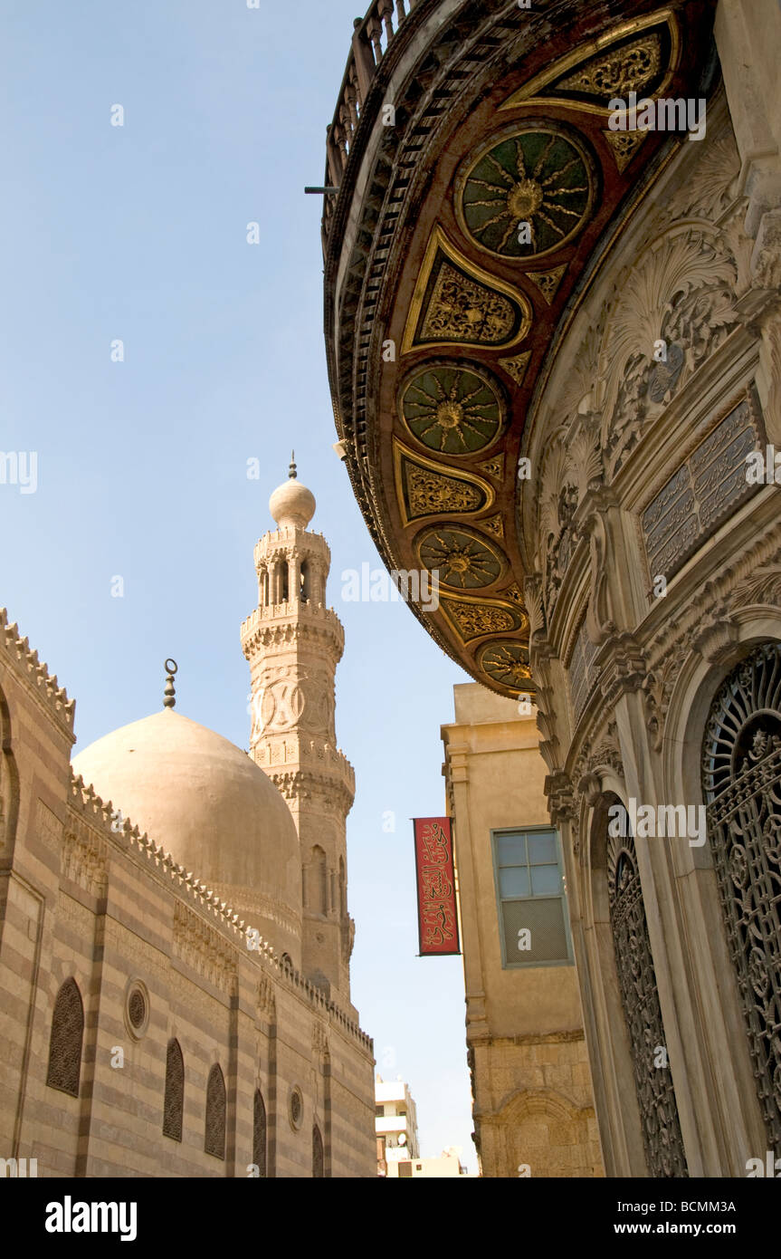 Il Cairo Egitto Sultan Moschea Hassan musulmani arabi islam Foto Stock