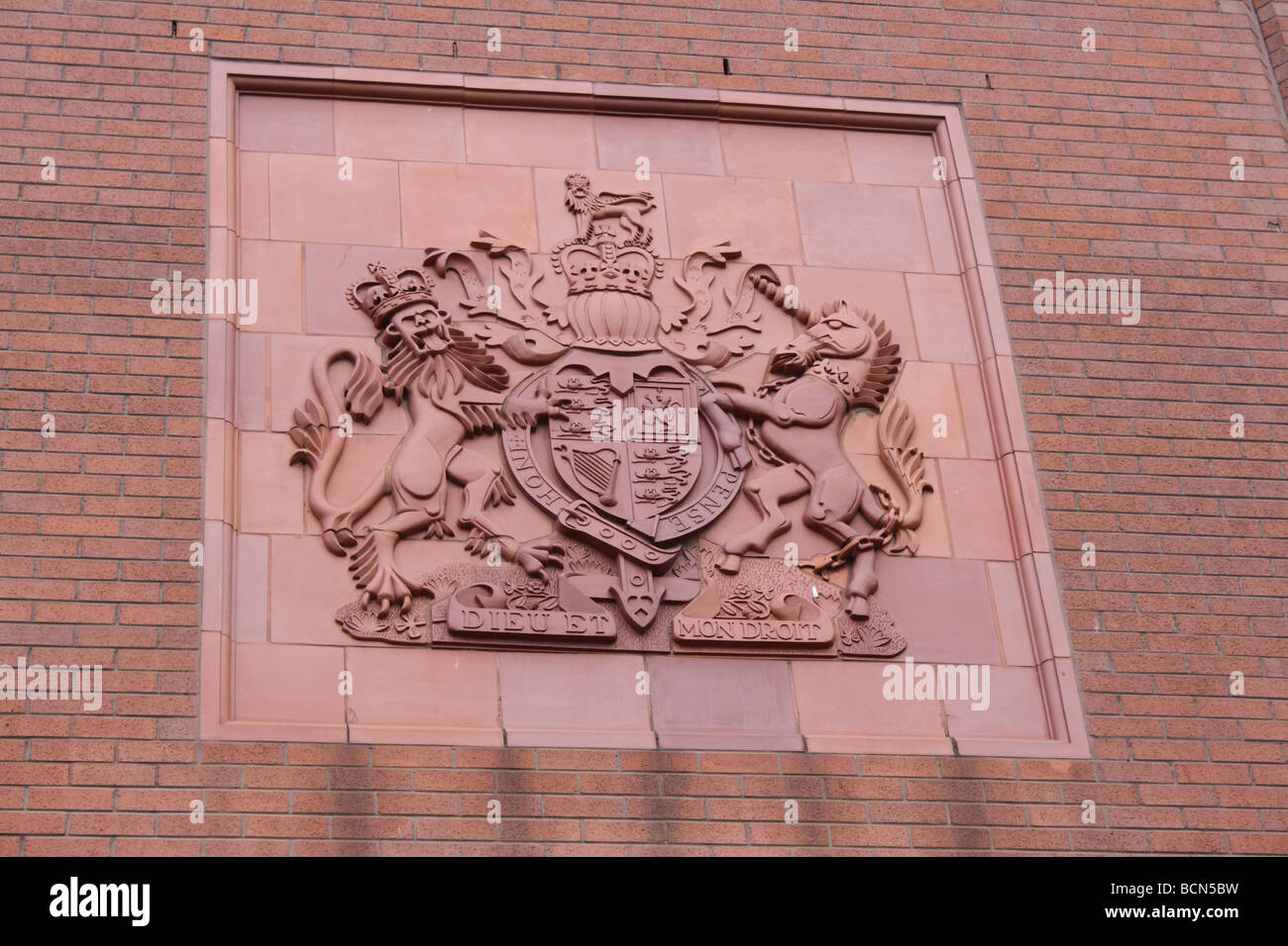 Sign on Crown Court Birmingham 2009 Foto Stock