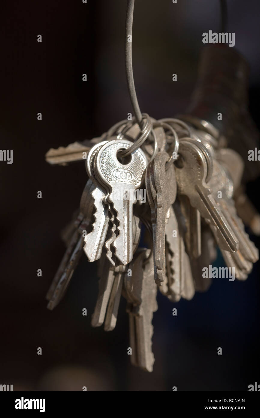 Mazzo di chiavi Foto Stock