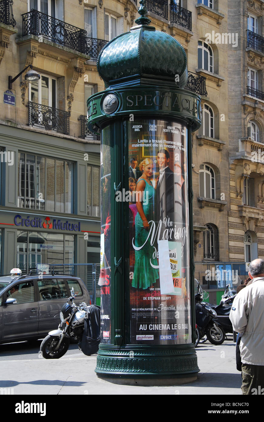 Morris colonna in Rue de Vaugirard 6° arr. Parigi Francia Foto Stock
