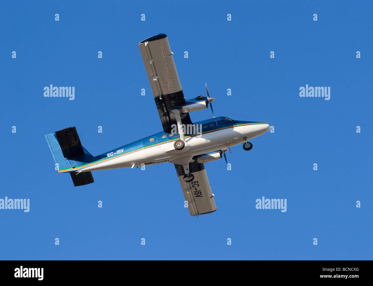 Aviazione Jip CE-ISV de Haviland Canada DHC-6-200 Twin Otter aereo di linea a Ampuriabrava (LEAP) Costa Brava Spagna Espana Foto Stock