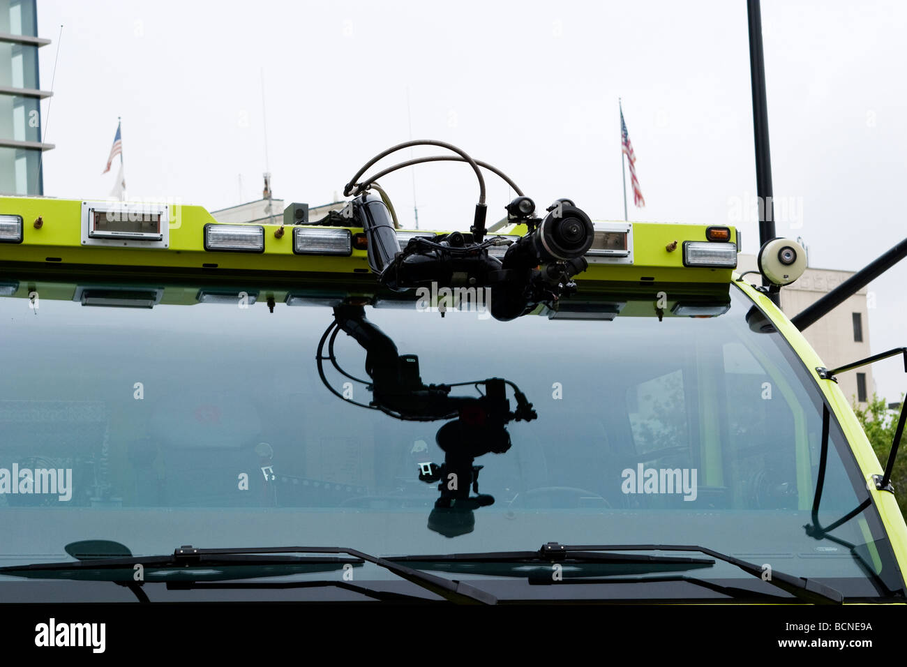 Burbank Glendale Pasadena autorità aeroportuale veicolo antincendio Foto Stock