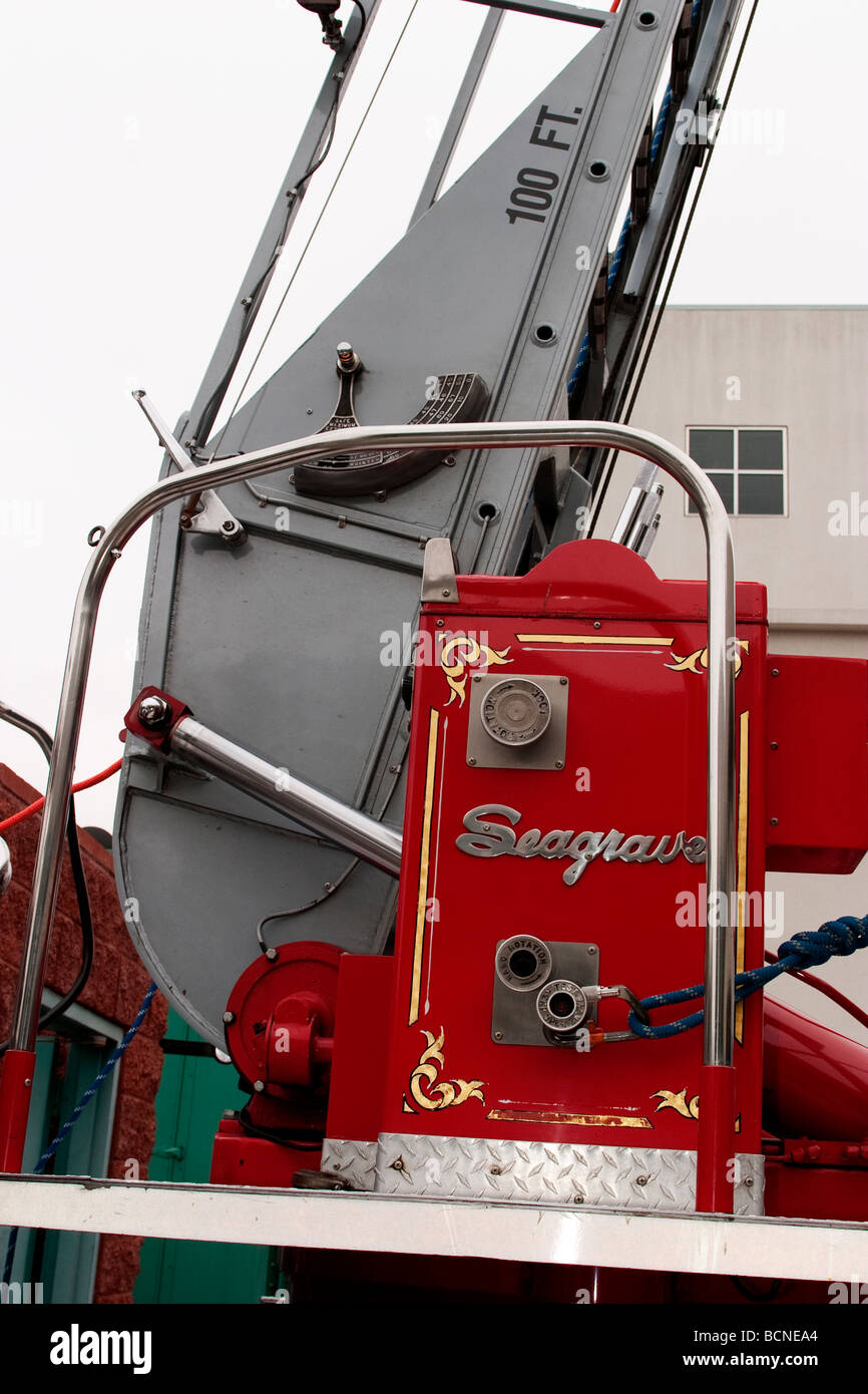 Burbank California Vigili del Fuoco scala a carrello Foto Stock