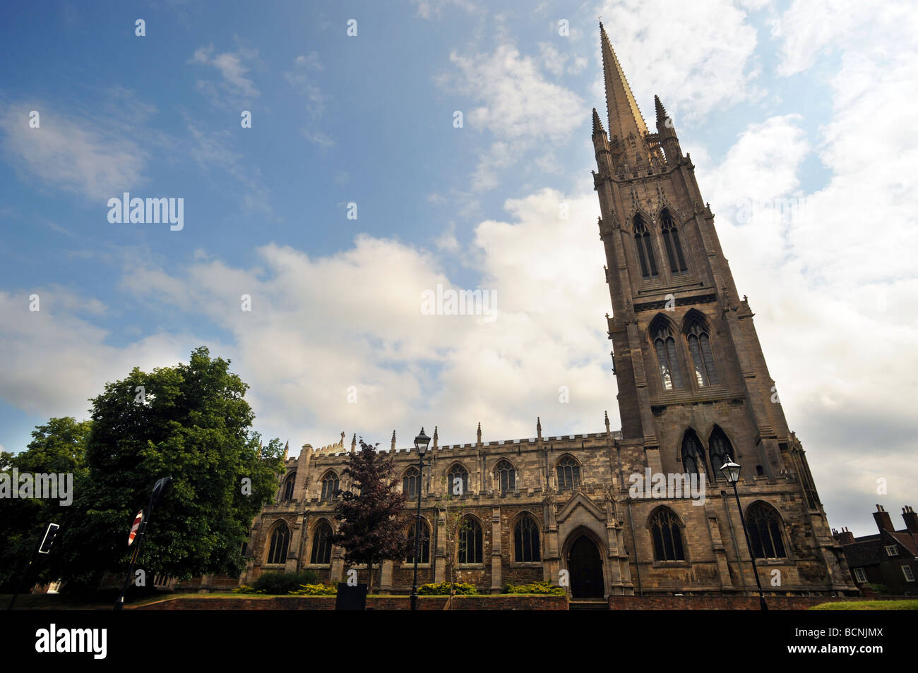 St James Church louth ha il più alto la guglia in Inghilterra di ogni parrocchia anglicana chiesa, lincolnshire rising iniziato qui Foto Stock