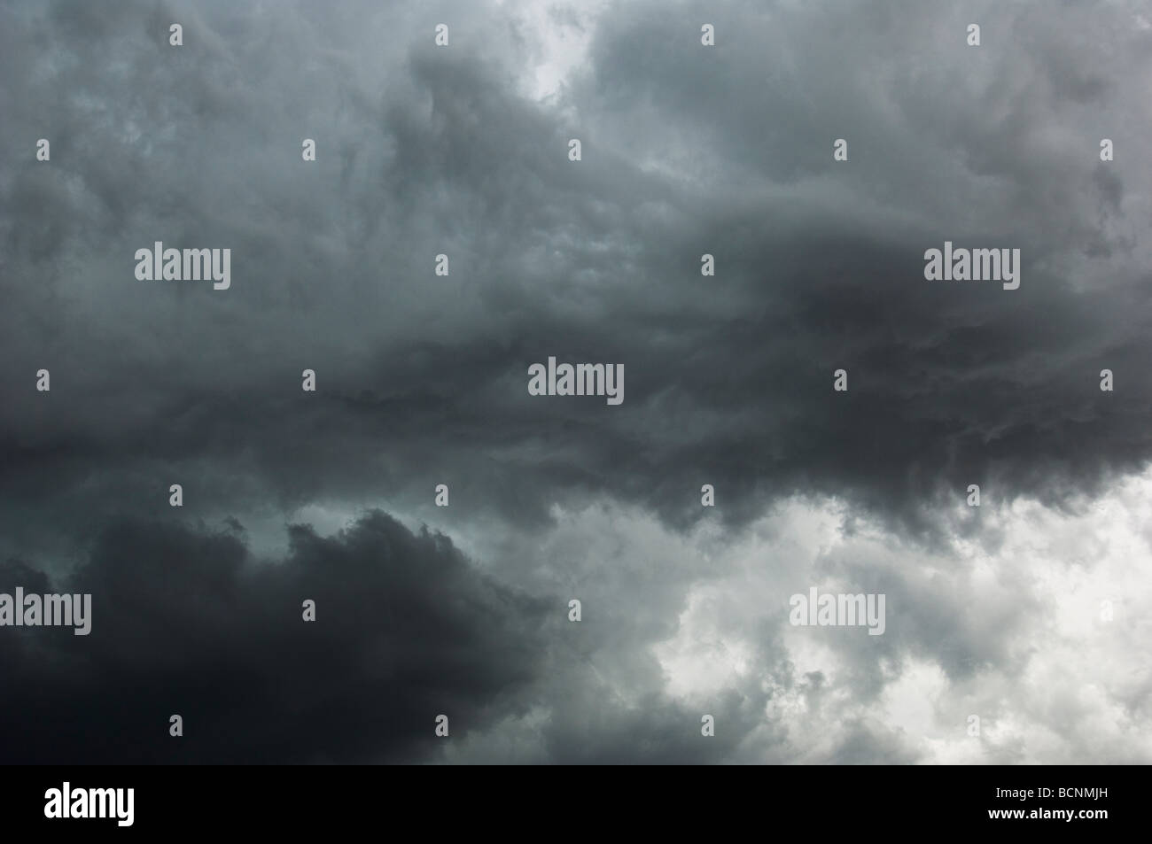 Nuvole temporalesche estate Foto Stock