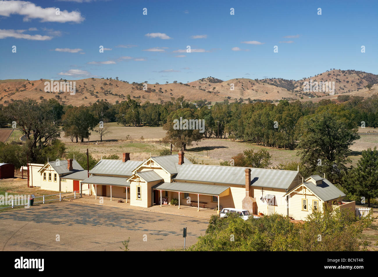 Vecchia Stazione Ferroviaria 1886 Gundagai Sud del New South Wales AUSTRALIA Foto Stock