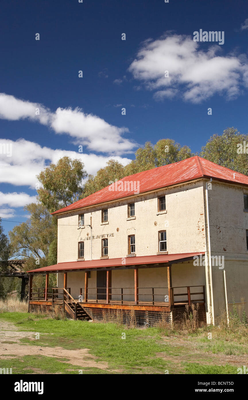 Il vecchio mulino di farina 1848 Gundagai Sud del New South Wales AUSTRALIA Foto Stock