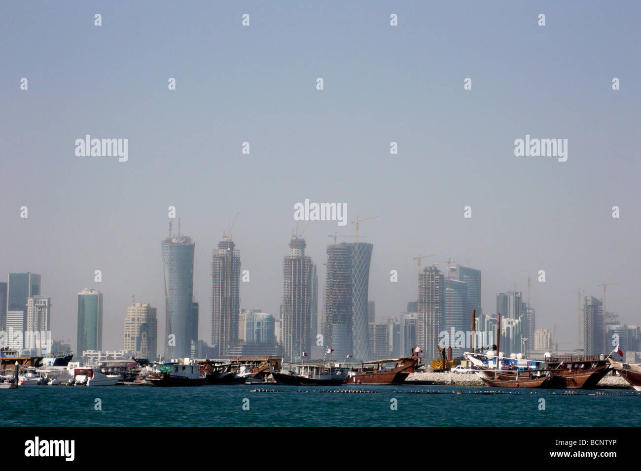 Il Qatar Doha paesaggio Foto Stock