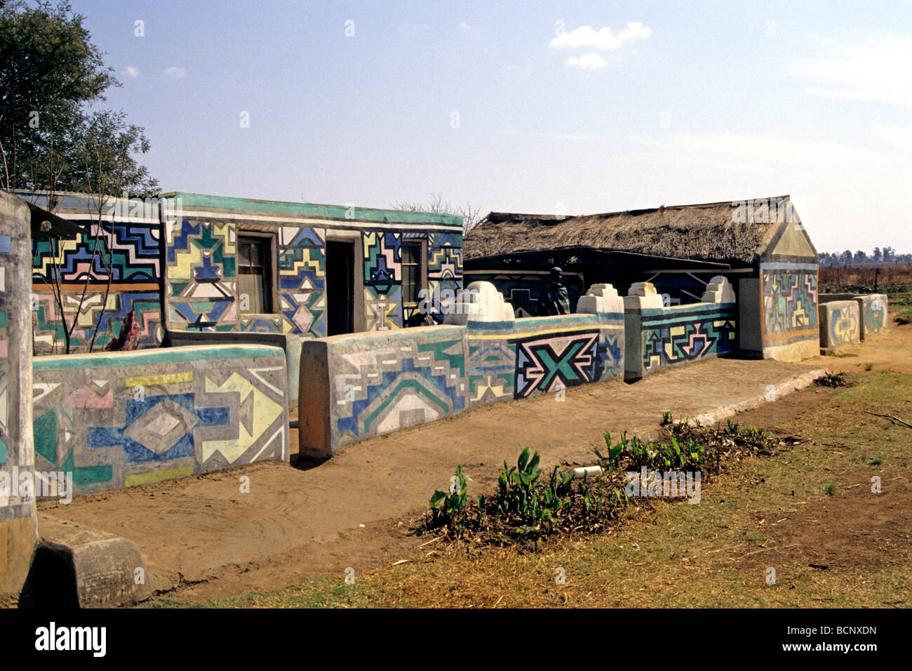 Sud Africa ndebele Foto Stock