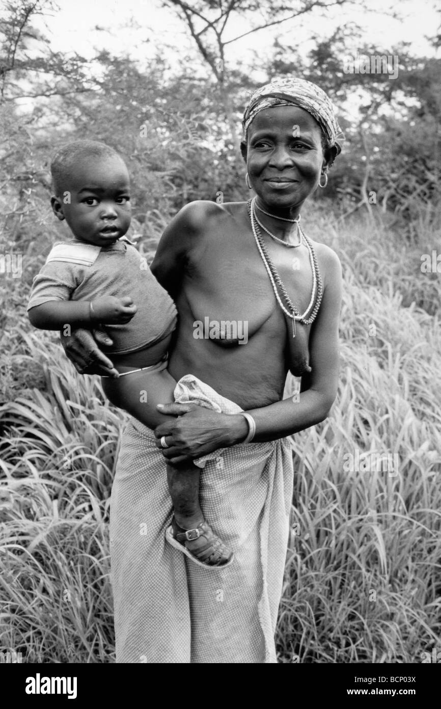 Senegal andiel bedik village Foto Stock