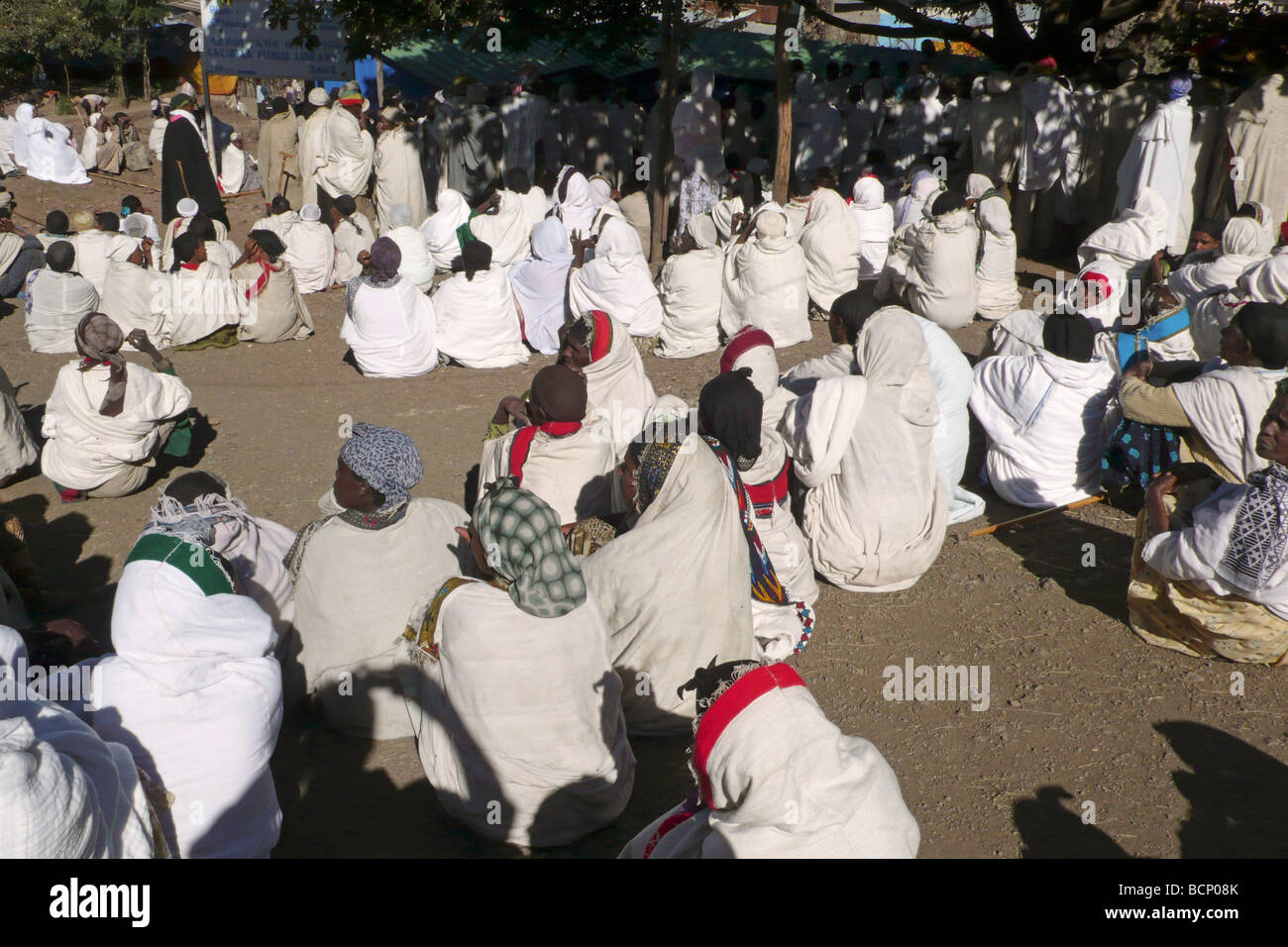 Etiopia lalibela funerale Foto Stock