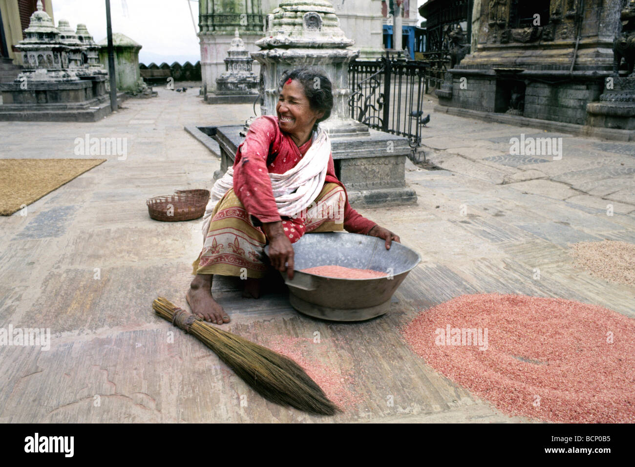 Katmandu nepal vita quotidiana Foto Stock