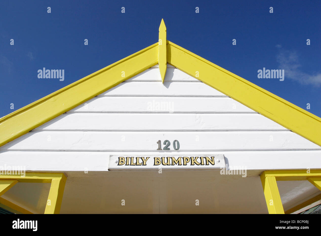 Beach Hut in Southwold, Suffolk Foto Stock