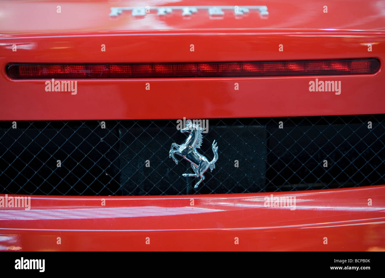 Cavallino Rampante Ferrari badge Foto Stock