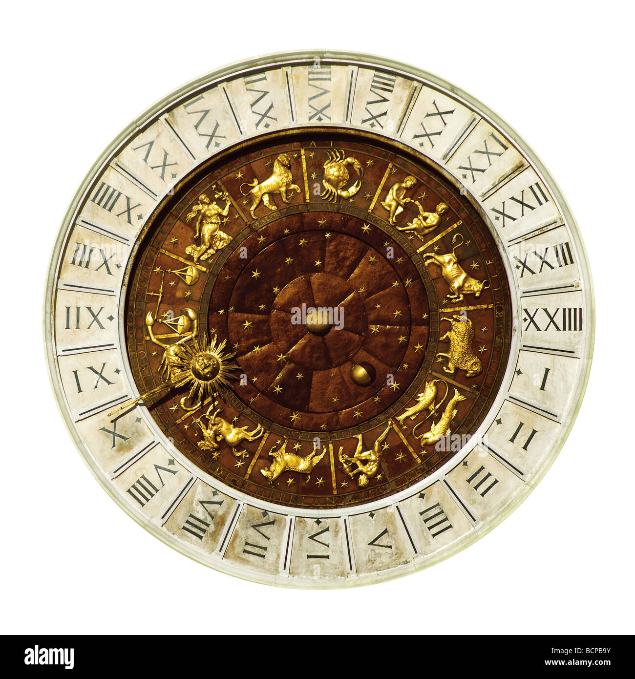 Venezia Torre dell'orologio Foto Stock