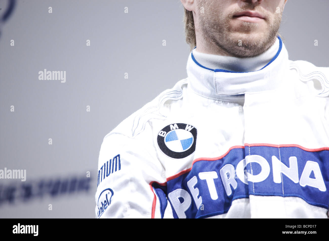Nick Heidfeld al team BMW Sauber lancio 2009 Foto Stock