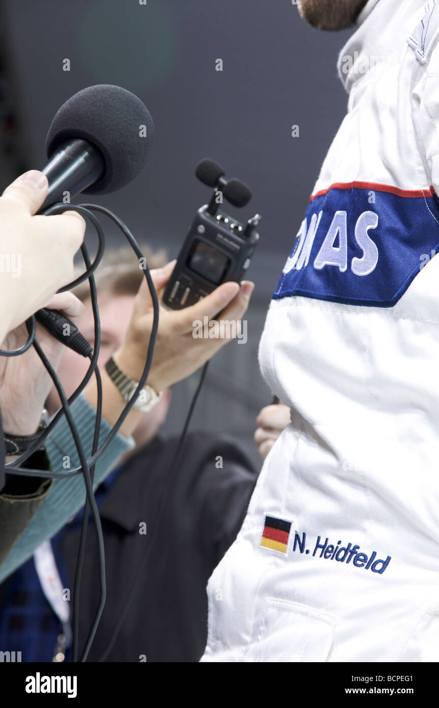 Nick Heidfeld al team BMW Sauber Lancio 2009 Foto Stock