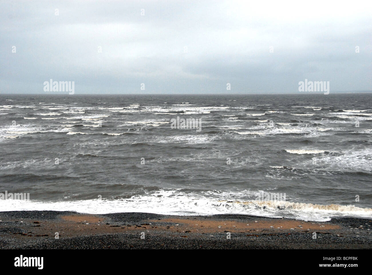 Tramonto sulla baia di Morecambe Lancashire Inghilterra Foto Stock