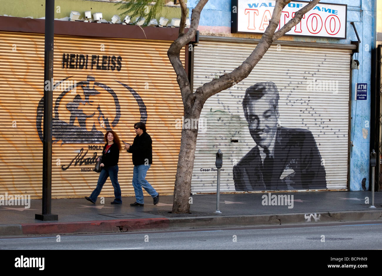 Hollywood Blvd Foto Stock