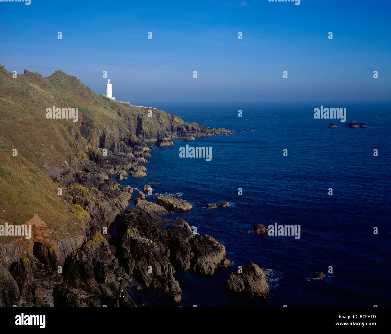 Punto di partenza vicino a Salcombe, Devon, Inghilterra Foto Stock